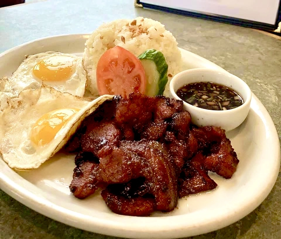 Pork Tocino — sweet cured Filipino pork at Couple Chef Restaurant Winnipeg